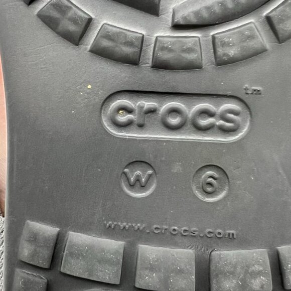 Crocs Sloane Embellished Slide Sandals Size 6W Black Studded Casual Comfort - Picture 3 of 9